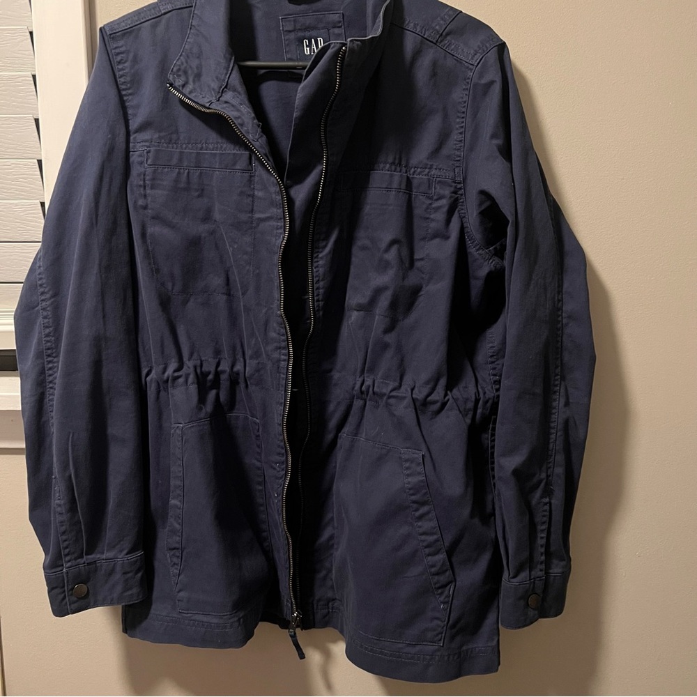 GAP Women’s cinch waist jacket Navy Blue